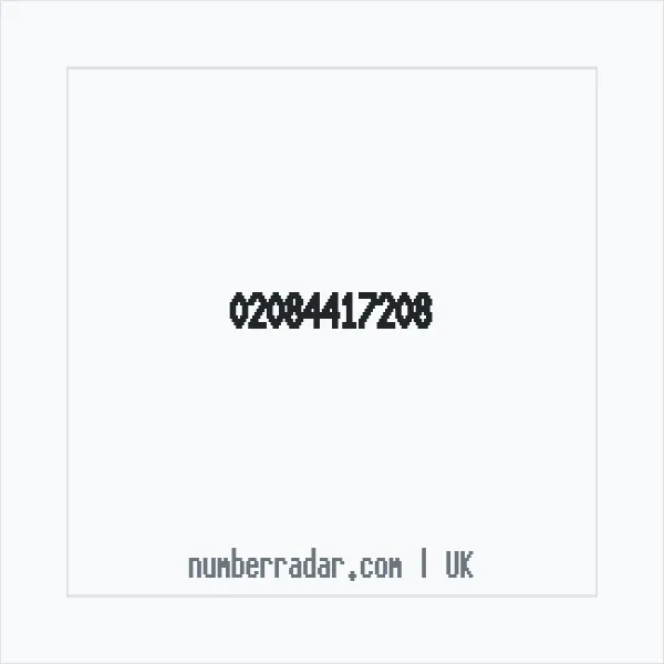 Reverse number check for +44 20 8441 7208 — who called me?