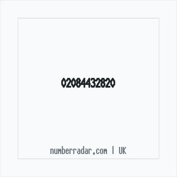 Reverse number check for +44 20 8443 2820 — who called me?