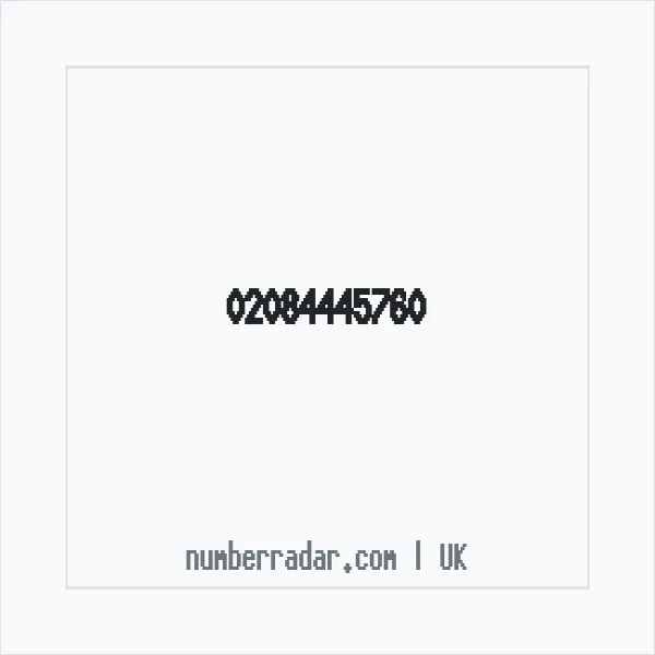 Reverse number check for +44 20 8444 5760 — who called me?
