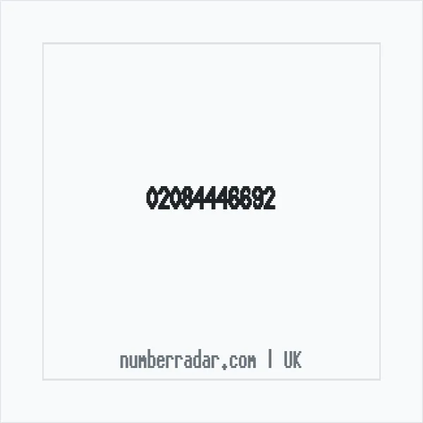 Reverse number check for +44 20 8444 6692 — who called me?