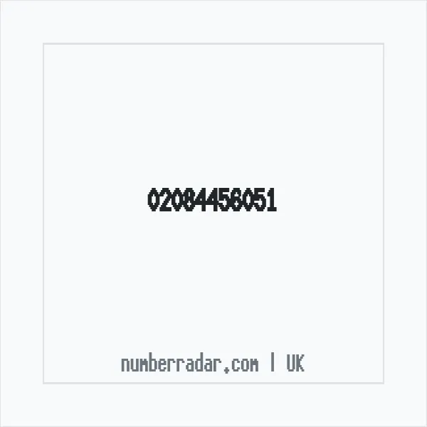 Reverse number check for +44 20 8445 6051 — who called me?