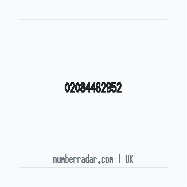 Reverse number check for +44 20 8446 2952 — who called me?