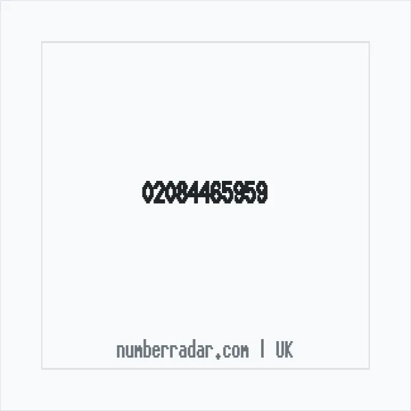 Reverse number check for +44 20 8446 5959 — who called me?