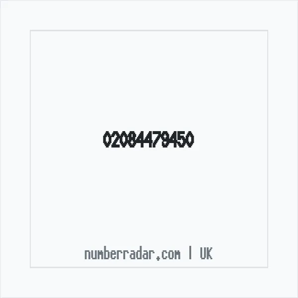 Reverse number check for +44 20 8447 9450 — who called me?