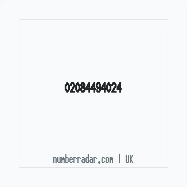 Reverse number check for +44 20 8449 4024 — who called me?