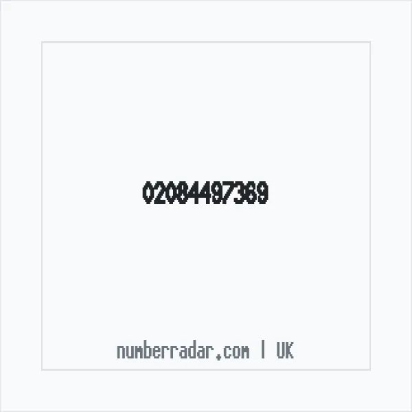 Reverse number check for +44 20 8449 7369 — who called me?