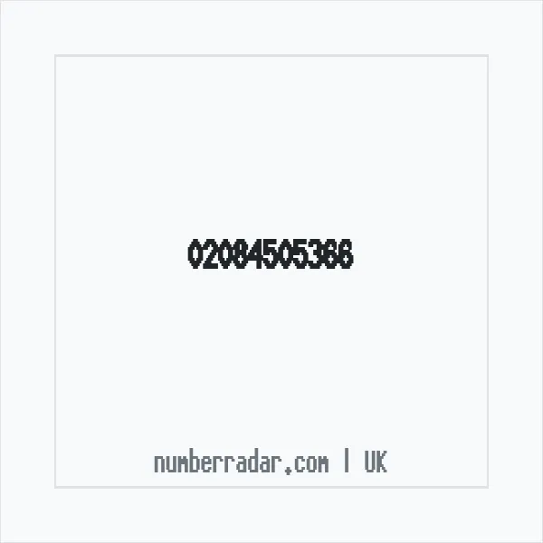 Reverse number check for +44 20 8450 5366 — who called me?