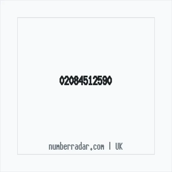 Reverse number check for +44 20 8451 2590 — who called me?