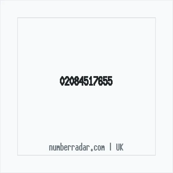 Reverse number check for +44 20 8451 7655 — who called me?