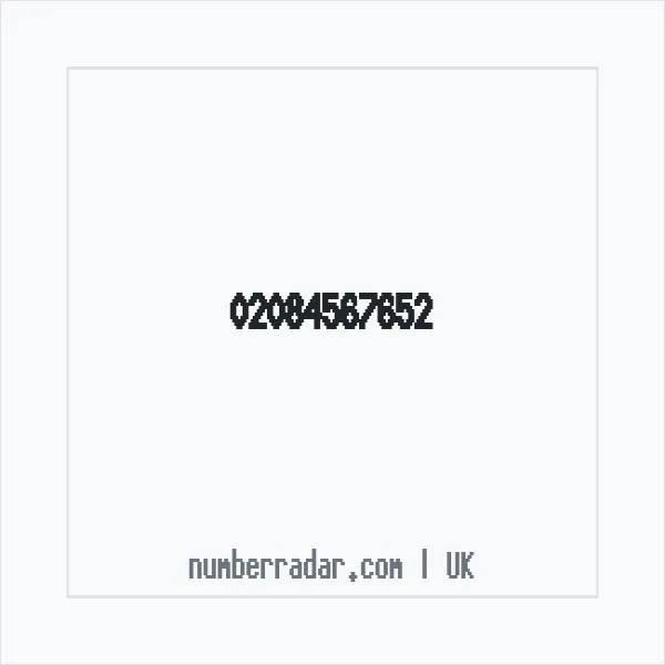 Reverse number check for +44 20 8456 7652 — who called me?