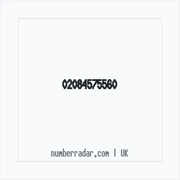 Reverse number check for +44 20 8457 5560 — who called me?