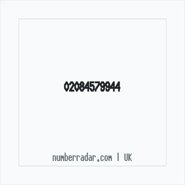 Reverse number check for +44 20 8457 9944 — who called me?
