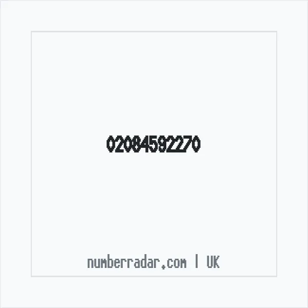 Reverse number check for +44 20 8459 2270 — who called me?