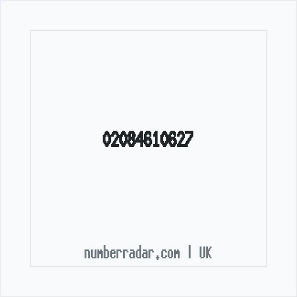 Reverse number check for +44 20 8461 0627 — who called me?