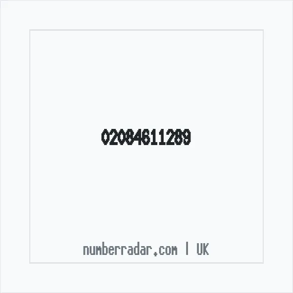 Reverse number check for +44 20 8461 1289 — who called me?