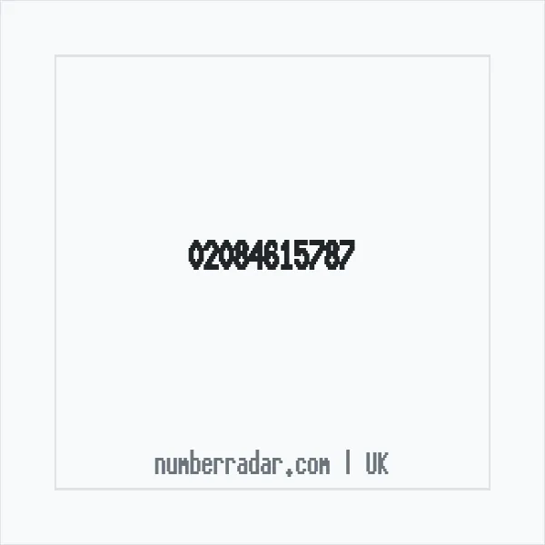 Reverse number check for +44 20 8461 5787 — who called me?