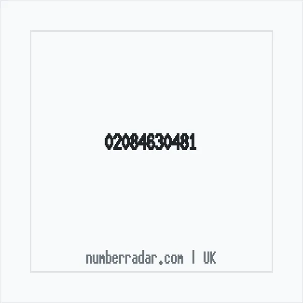 Reverse number check for +44 20 8463 0481 — who called me?