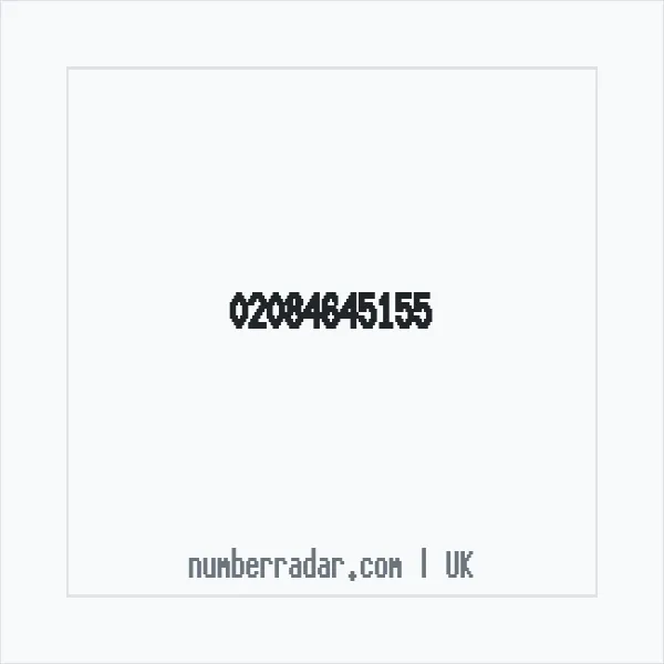 Reverse number check for +44 20 8464 5155 — who called me?
