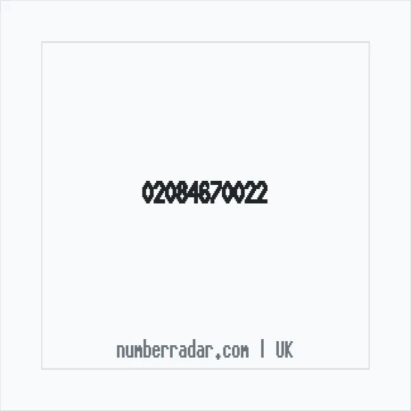 Reverse number check for +44 20 8467 0022 — who called me?