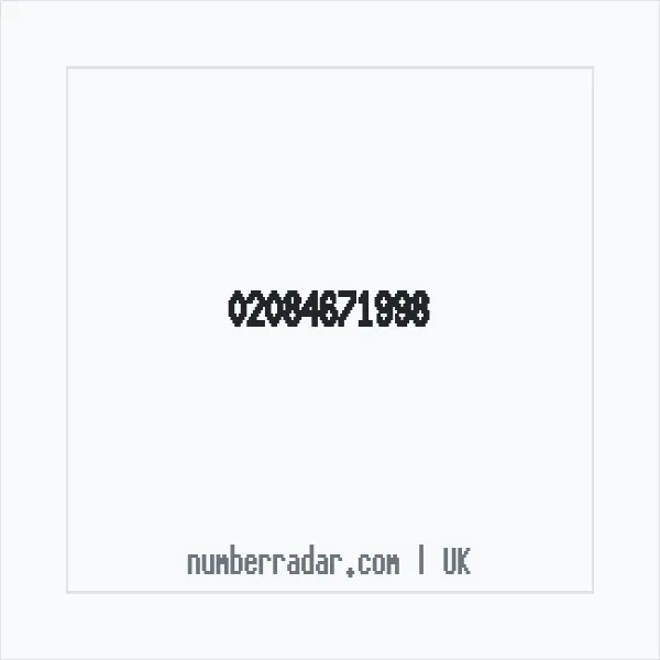 Reverse number check for +44 20 8467 1998 — who called me?