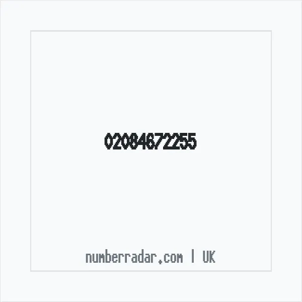 Reverse number check for +44 20 8467 2255 — who called me?