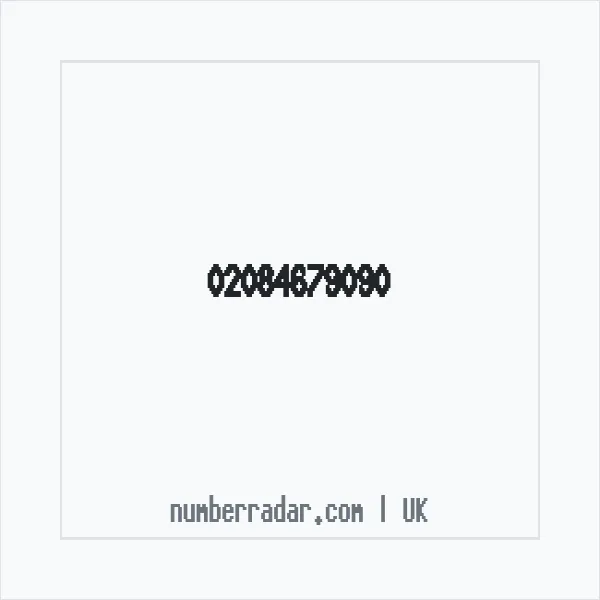 Reverse number check for +44 20 8467 9090 — who called me?
