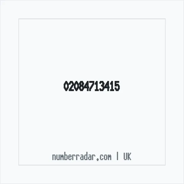 Reverse number check for +44 20 8471 3415 — who called me?