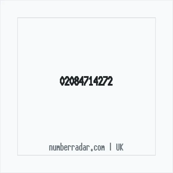 Reverse number check for +44 20 8471 4272 — who called me?