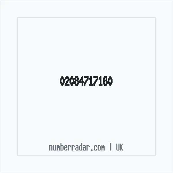 Reverse number check for +44 20 8471 7160 — who called me?