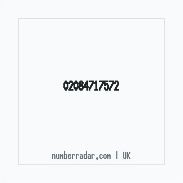 Reverse number check for +44 20 8471 7572 — who called me?