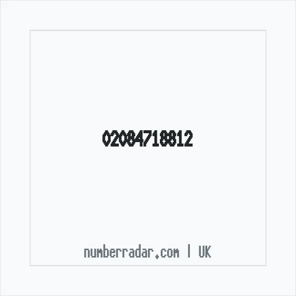 Reverse number check for +44 20 8471 8812 — who called me?