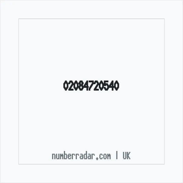 Reverse number check for +44 20 8472 0540 — who called me?