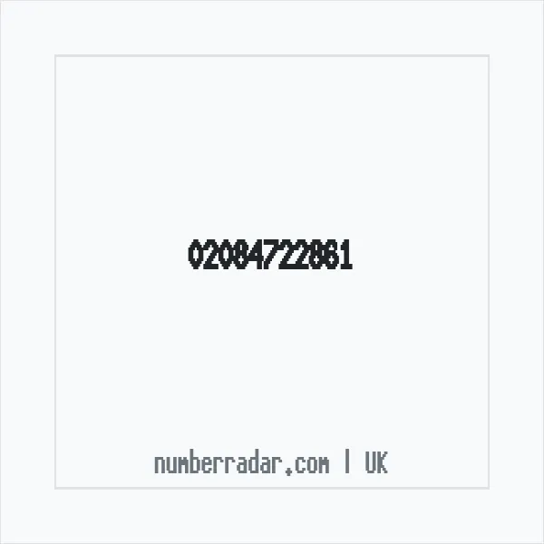 Reverse number check for +44 20 8472 2861 — who called me?