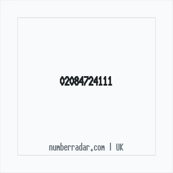 Reverse number check for +44 20 8472 4111 — who called me?