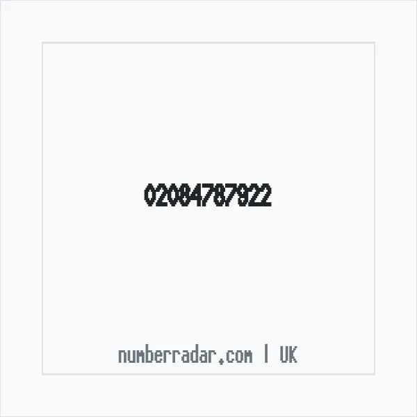 Reverse number check for +44 20 8478 7922 — who called me?