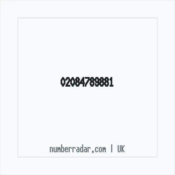 Reverse number check for +44 20 8478 9881 — who called me?