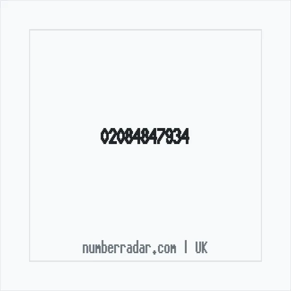 Reverse number check for +44 20 8484 7934 — who called me?