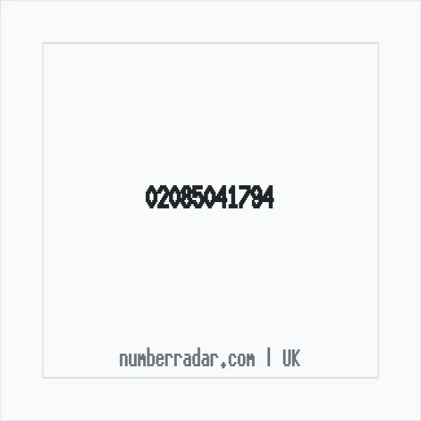 Reverse number check for +44 20 8504 1794 — who called me?