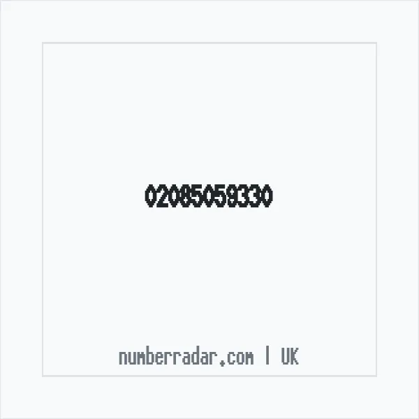 Reverse number check for +44 20 8505 9330 — who called me?