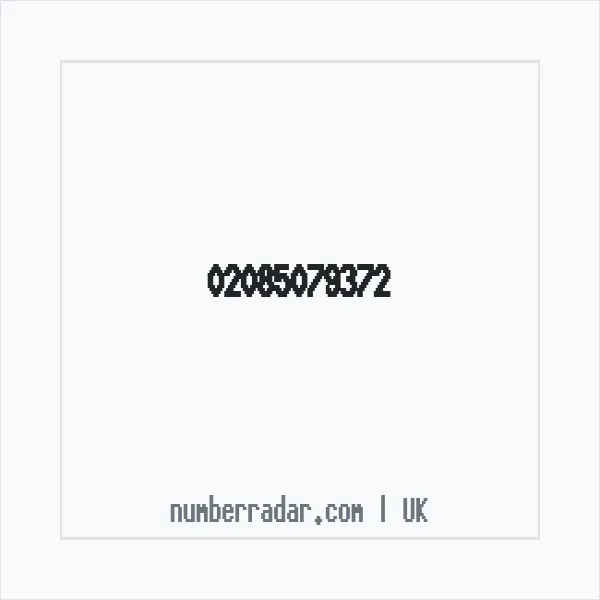 Reverse number check for +44 20 8507 9372 — who called me?