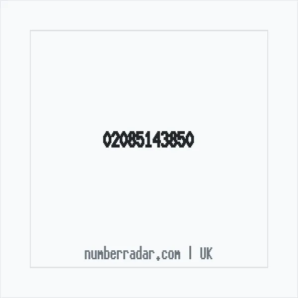 Reverse number check for +44 20 8514 3850 — who called me?