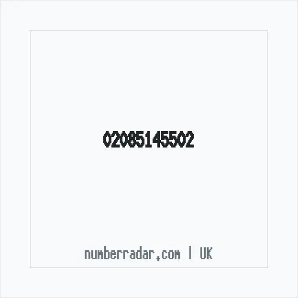 Reverse number check for +44 20 8514 5502 — who called me?