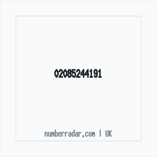 Reverse number check for +44 20 8524 4191 — who called me?