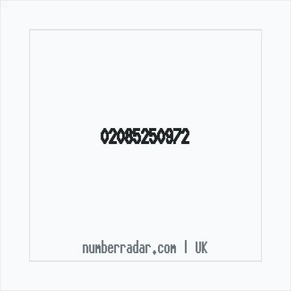 Reverse number check for +44 20 8525 0972 — who called me?