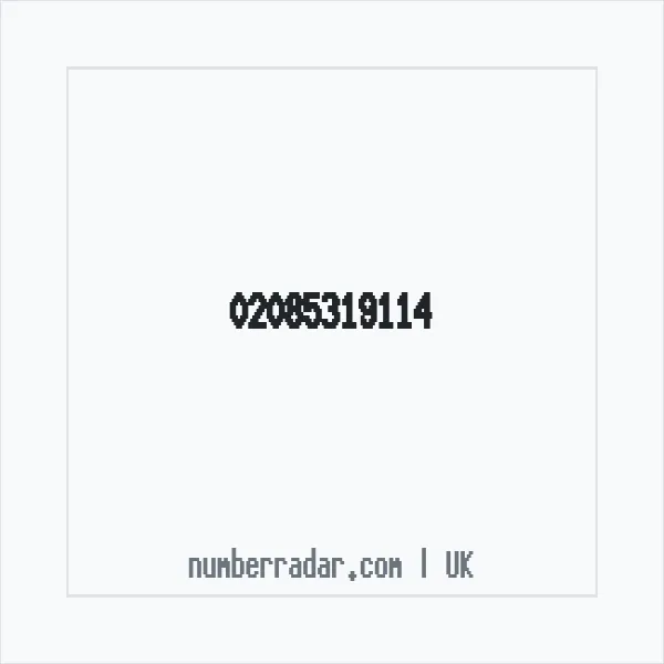 Reverse number check for +44 20 8531 9114 — who called me?