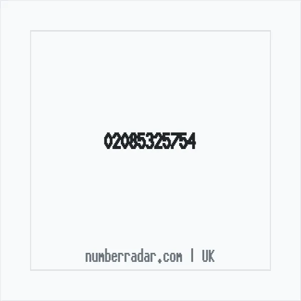 Reverse number check for +44 20 8532 5754 — who called me?