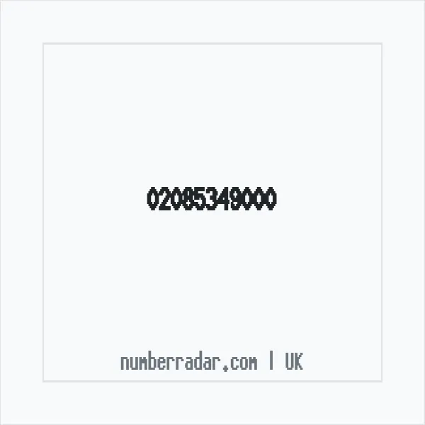 Reverse number check for +44 20 8534 9000 — who called me?