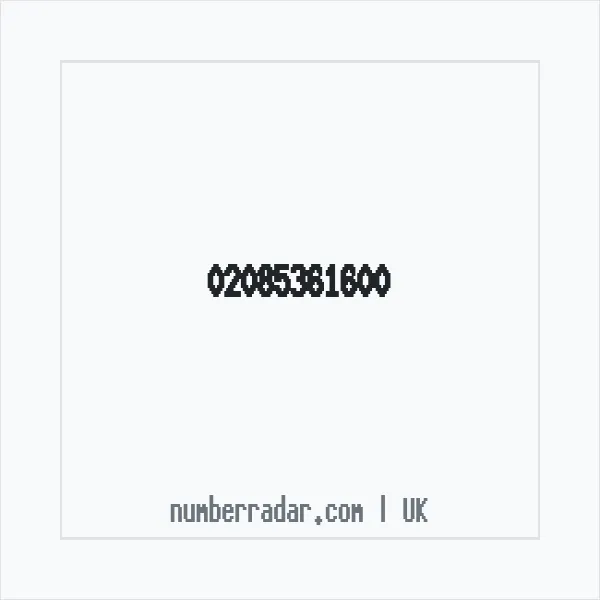 Reverse number check for +44 20 8536 1600 — who called me?