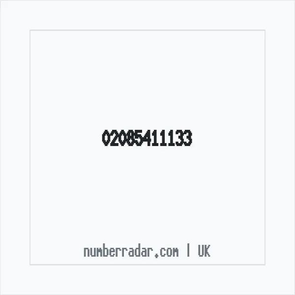Reverse number check for +44 20 8541 1133 — who called me?