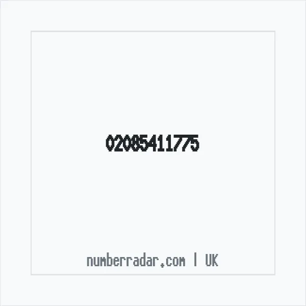 Reverse number check for +44 20 8541 1775 — who called me?